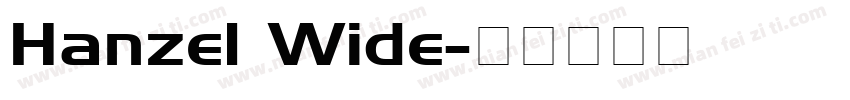 Hanzel Wide字体转换
